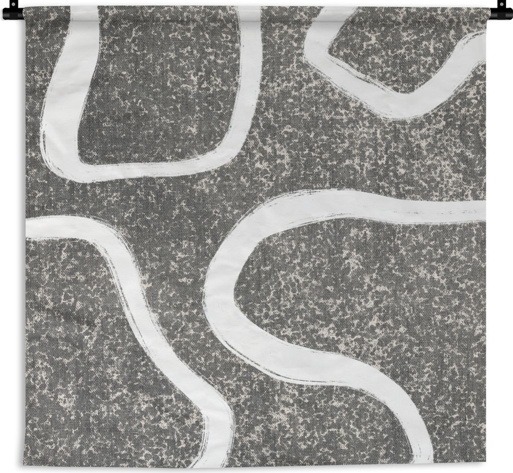MuchoWow Wandteppich Wandbehang Abstrakt - Minimalismus - Design 90x90 cm Tapisserie Dekoration Wandtuch - Wandaufhänger