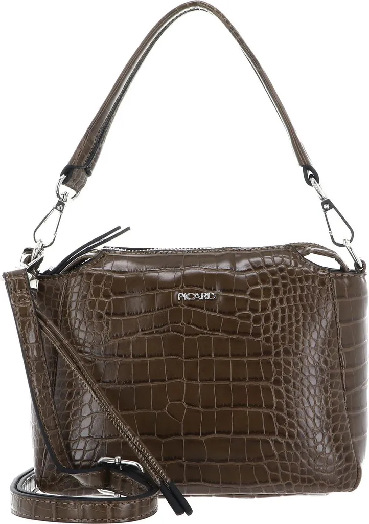 PICARD Wild Art Sac à Main Bandoulière en Cuir de Qualité Coloris Taupe
