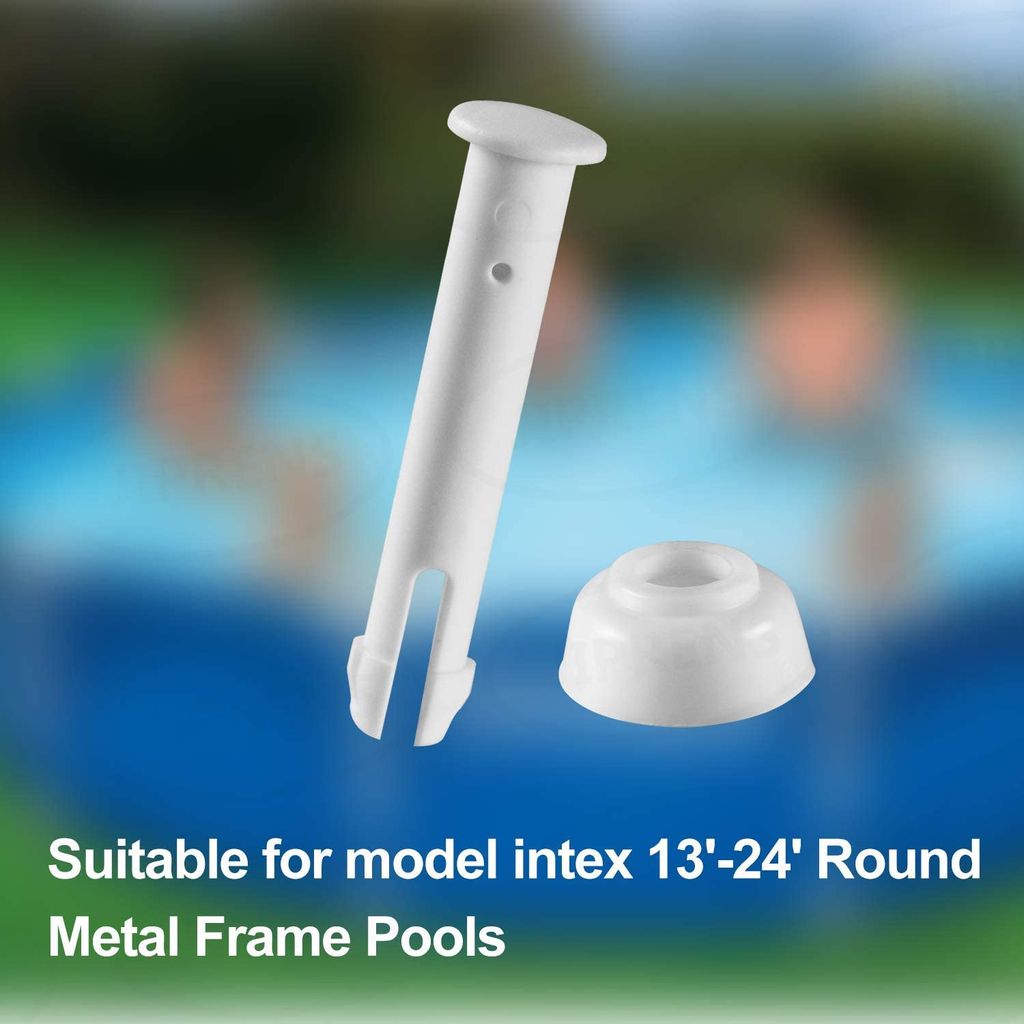 für Intex 13-24Round Metall Frame Pools Ersatzteile,Intexpool Replacement Ersatzteil tEEZErshop Joint Pins & Seals 12 pcs 