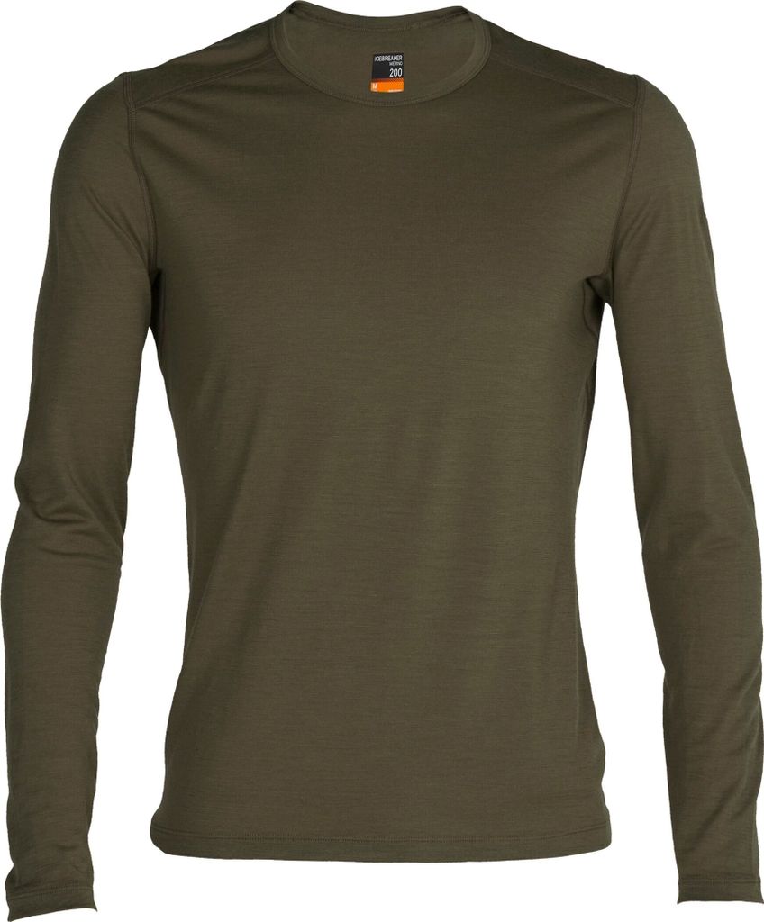 ICEBREAKER Men Merino 200 Oasis LS Crewe LODEN L