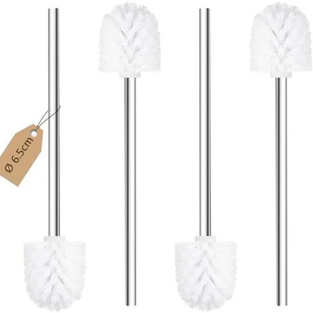 Brosse de toilettes lot de 4 pour maison et bureau - Inox durable
