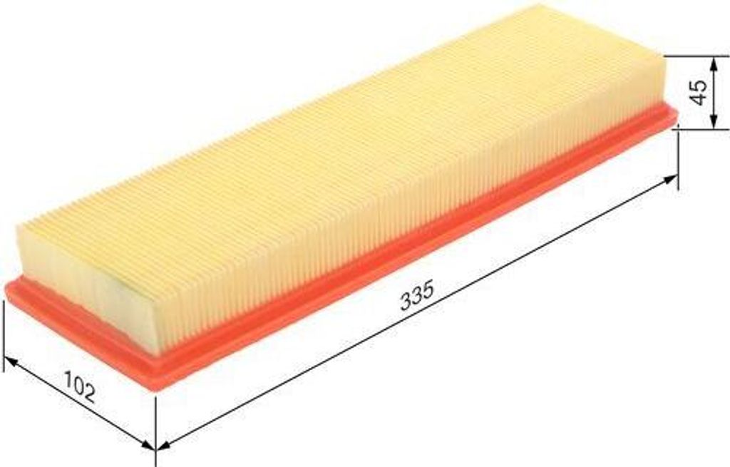 BOSCH 1 457 433 158 Luftfilter OE 1444CZ kompatibel mit Berlingo, C2, C3, 1007, 207, Partner