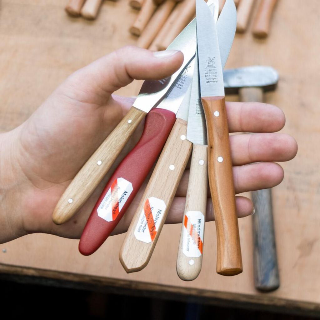 Küchenmesser rot 18 cm Polypropylen 1972 rostfrei, Produktbild 