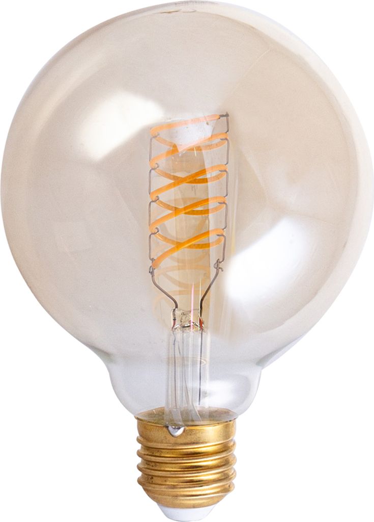Glühbirne Für E27 Fassung Vintage Leuchtmittel m. Bernsteinglas Dimmbar