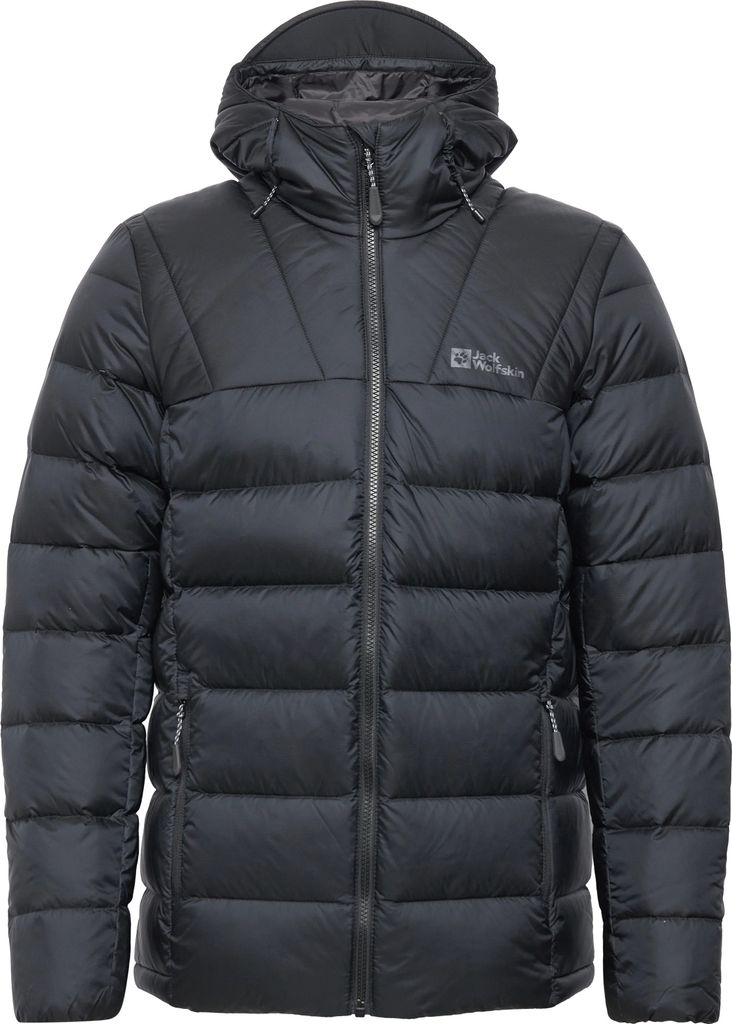 Jack Wolfskin Nebelhorn Down Hooded Jacket Black - Rozmiar Zdjęcie produktu 