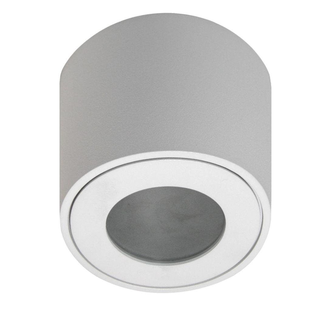 MasterLED Aufbaustrahler GU10 rund Ø80x84mm 35W IP54 Weiß - Produktbild 