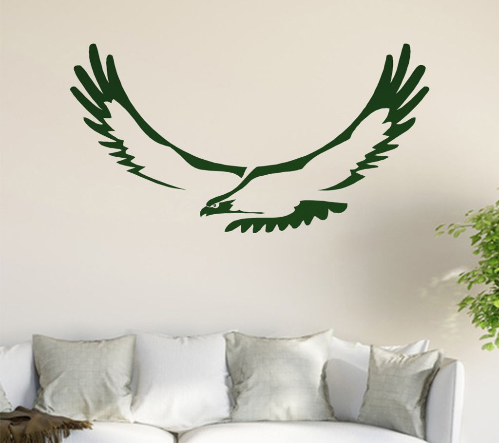 Adler Wandtattoo in 6 Größen - Wandaufkleber Wall Sticker - Dekoration, Küche, Wohnzimmer, Schlafzimmer, Badezimmer