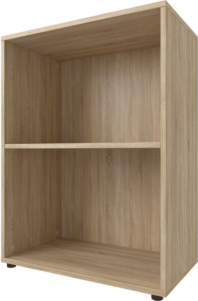 Regal Bücherregal Standregal Holzregal Beistellregal Ablageregal Büro "Trio 2" Sonoma/Eiche