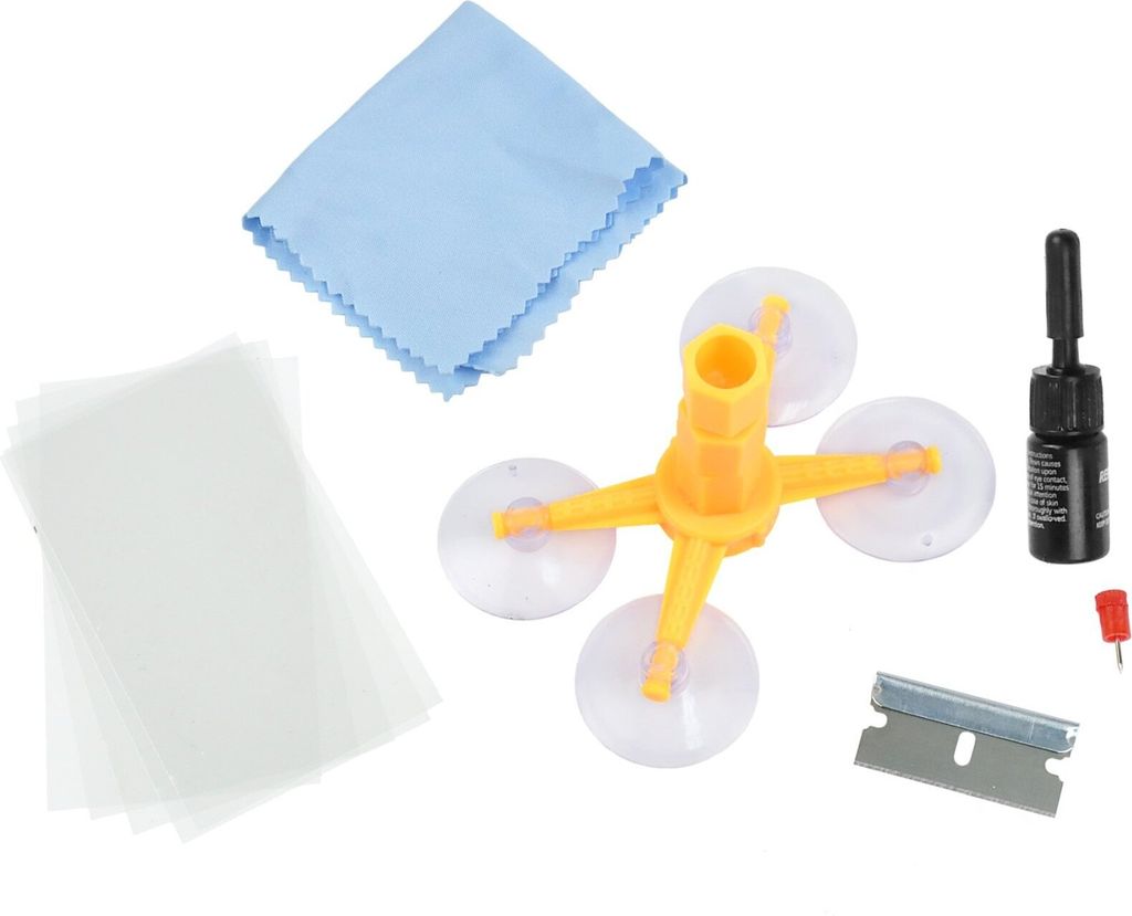 GEKO | Windschutzscheibe Reparaturset, Scheiben Reparatur Set, Frontscheibe Scheibenreparatur