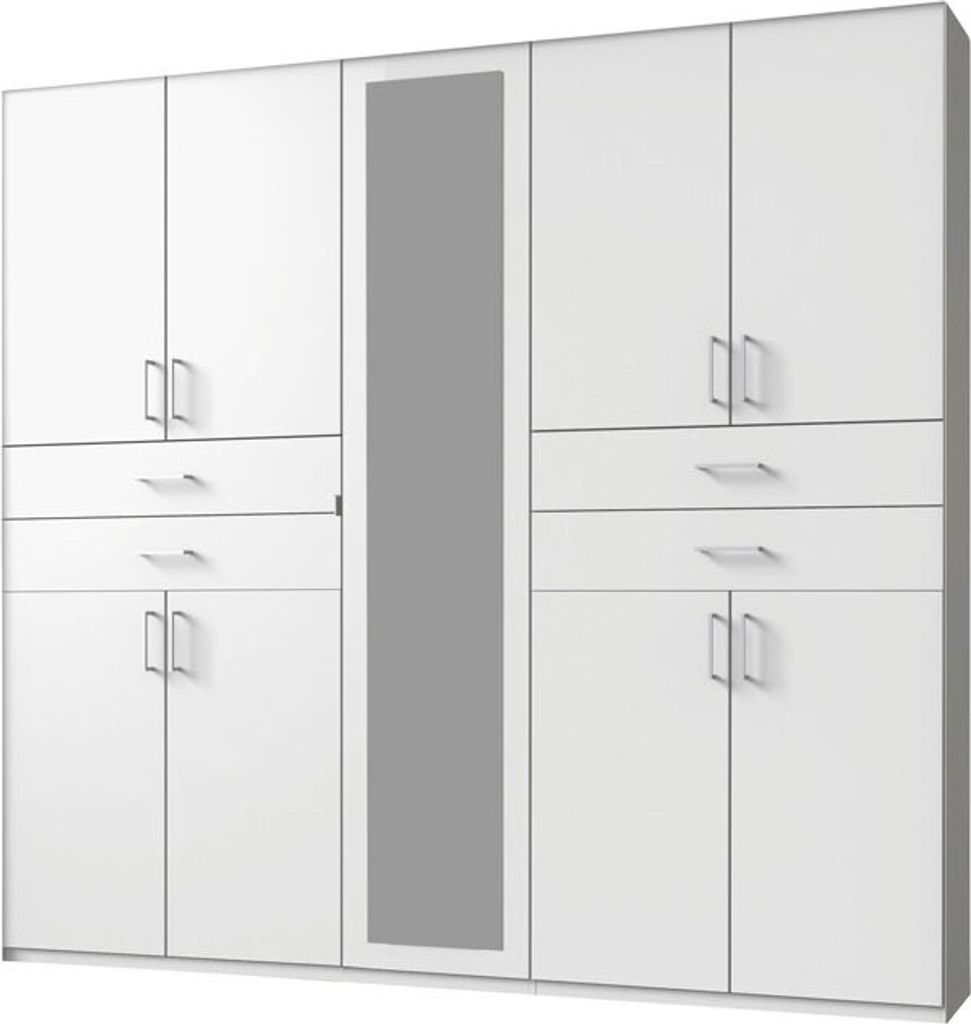 wimex Kleiderschrank Taiga, weiß, Drehtürenschrank, 225 cm Produktbild