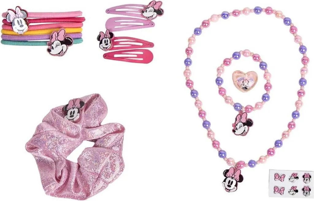 Set di accessori per capelli Disney Minnie Mouse - simpatici gioielli per capelli per bambini