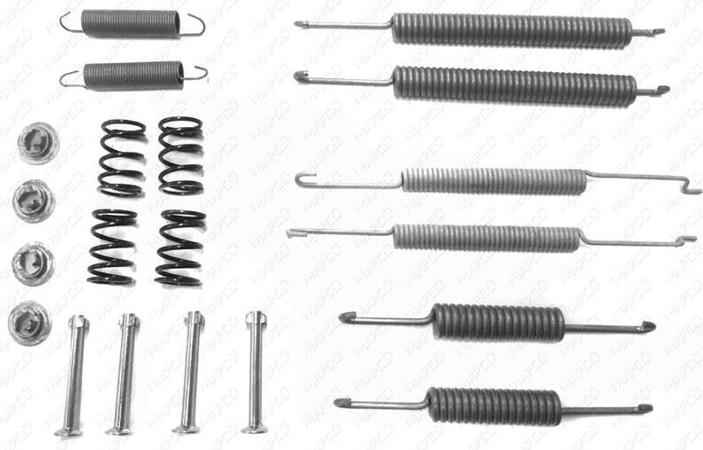 Zubehörsatz, Bremsbacken, SKODA OCTAVIA, VW CADDY II, PASSAT 35i, SEAT INCA