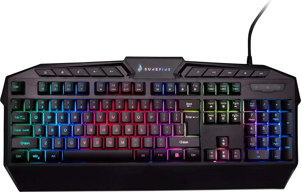 Clavier Verbatim 48824 RVB Qwerty - Finies les erreurs de frappe dans le noir