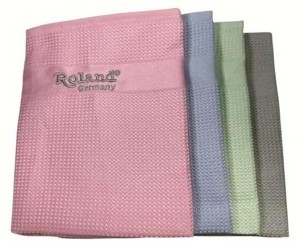 Roland Mikrofaser Putztücher Reinigungstücher Allzwecktücher Trockentuch 4 er Set Premium Tücher