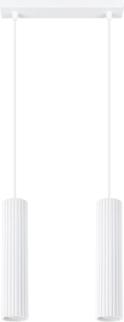 Lampada Sospensione Karbon 2 Bianco Sollux Lighting - Design Minimalista