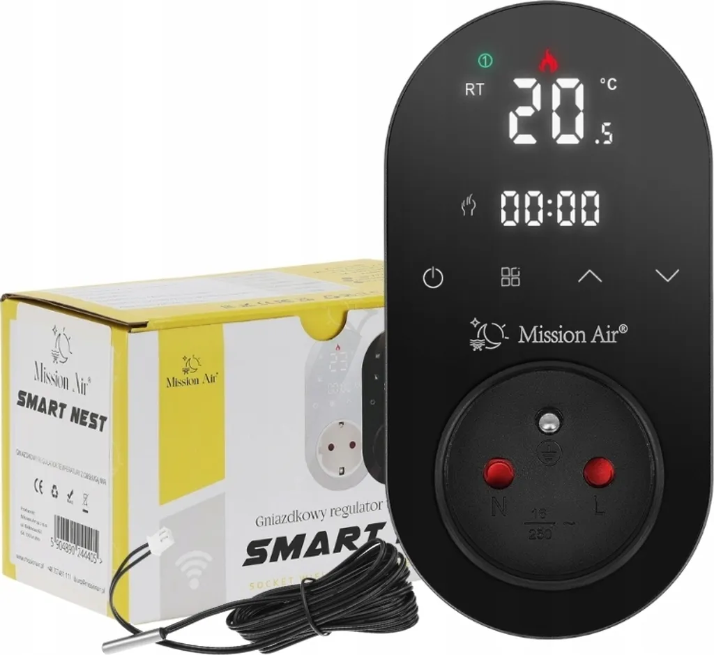 Régulateur de température programmable SMART NEST BLACK écran digital - 5