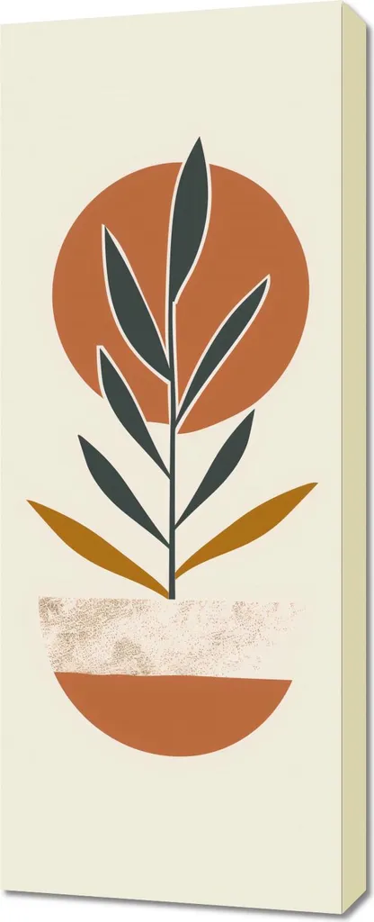Tableau Moderne Symétrie Restreinte 40x100 cm pour Salon Chic