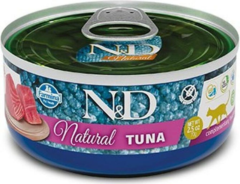 Farmina ND Katzennahrung Thunfisch 12x140g Vorteilspackung
