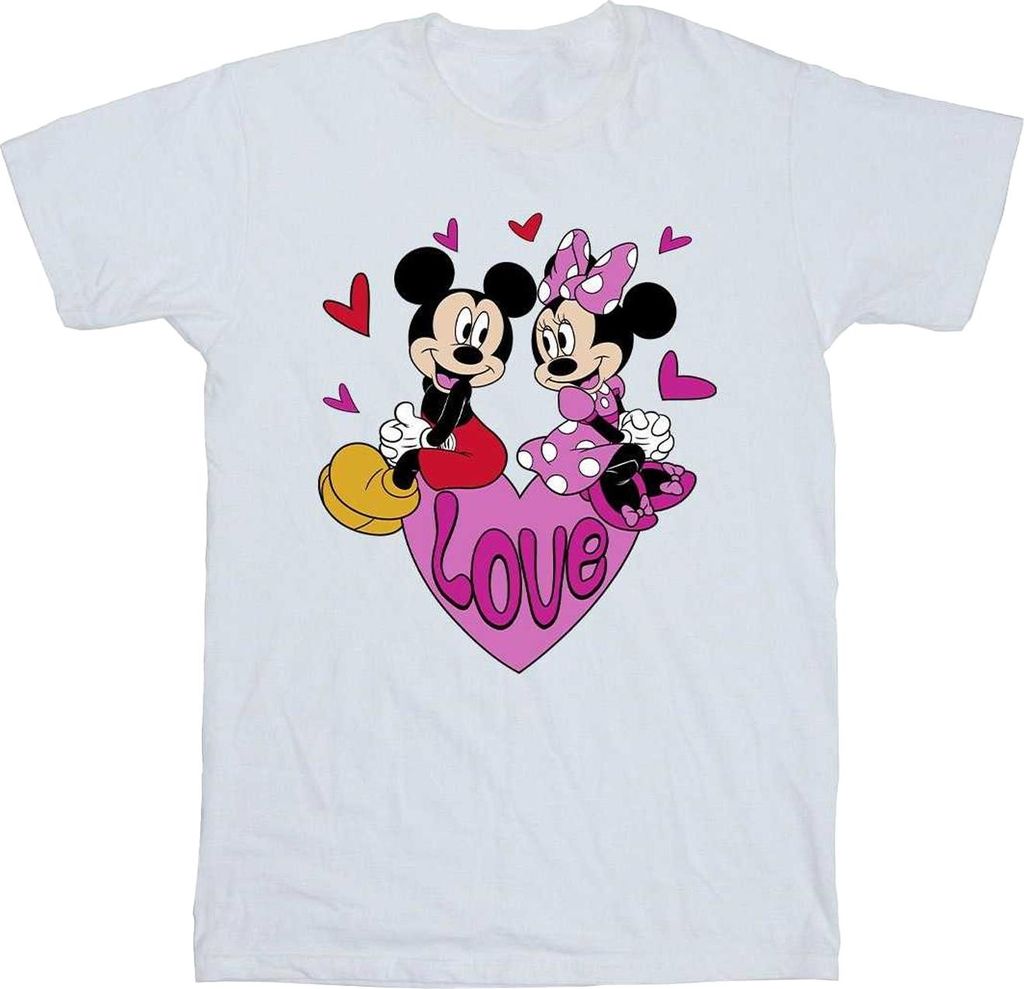 Disney - "Love" T-Shirt für Herren BI54487 (S) (Weiß)