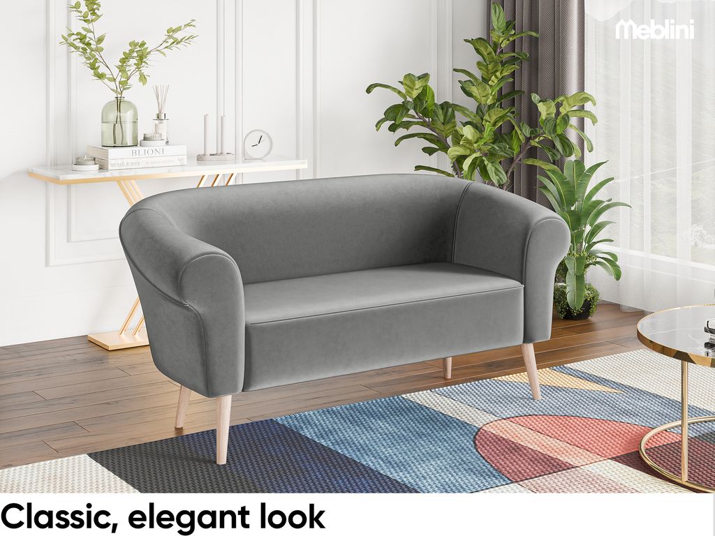 MEBLINI Mini Sofa 2-Sitzer für Wohnzimmer - Mini Lounge für Produktbild 2