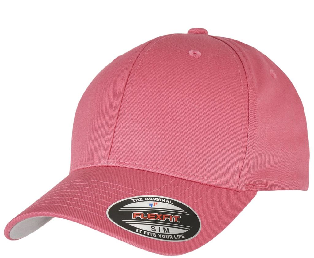 FLEXFIT 6277 | Wooly Combed Cap / Kappe / Mütze / Hut Stabile Front - Farbe: Dark Pink - Größe: XXL