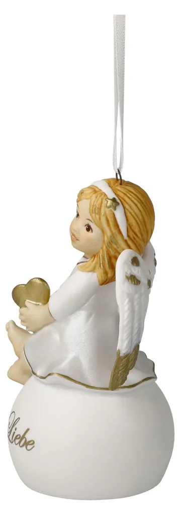 Figurine Ange Goebel Liebe en Porcelaine Biscuit Mate Artisanale