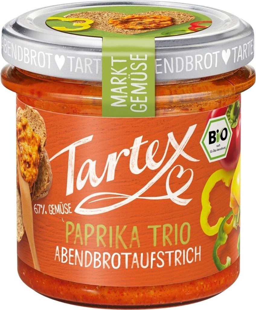 Tartex Brotaufstrich Paprika Trio 135g - Produktbild 
