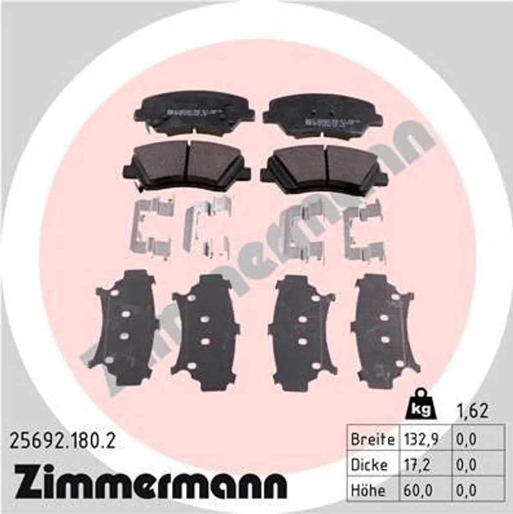 Plaquettes de Frein à Disque OE 581012VA00 pour Kia Soul et Veloster