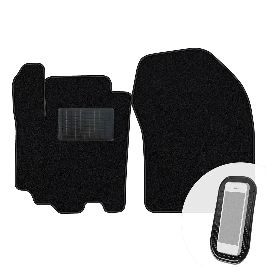 Set 2 Tappetini Anteriori Velours Neri per Suzuki SX4 S-Cross 2018+