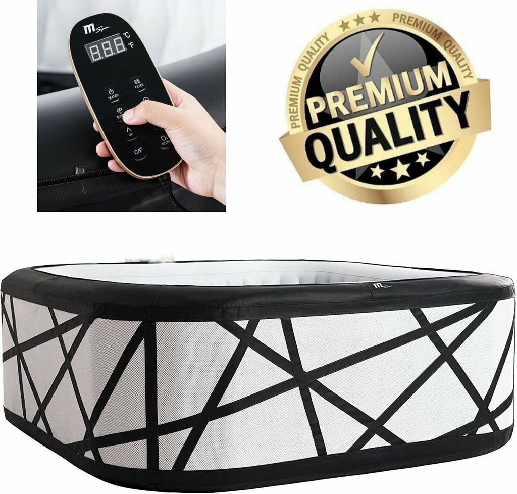 XXL Luxus MSPA Soho Whirlpool NEU 2024 aufblasbar Outdoor+Indoor + Heizung 6 Pers.