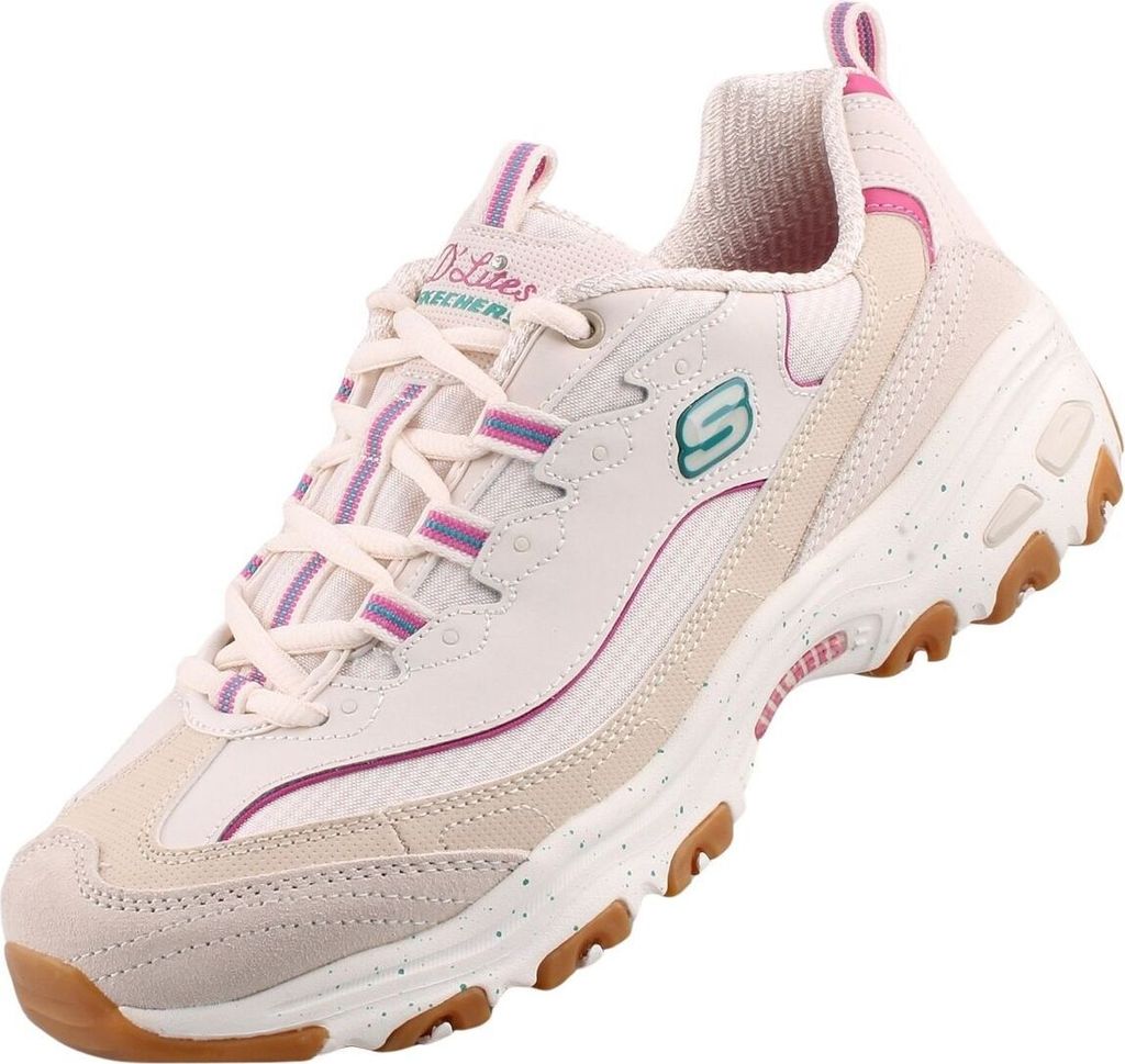 Skechers D ́Lites Bold Views Damen Sneaker Natur/Multi