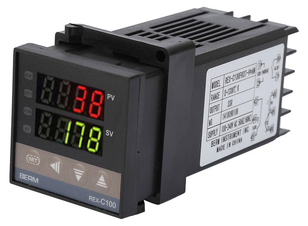 0℃1300℃ Alarm REX C100 Digital LED PID Temperaturregler Produktbild 