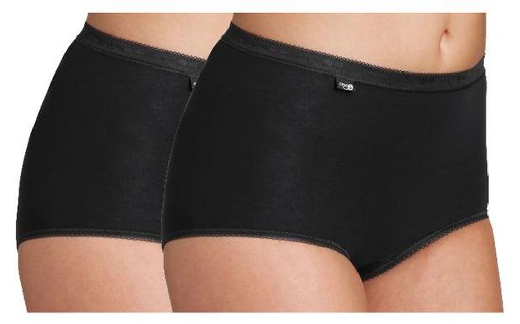 Sloggi Basic+ Maxi Slip 2er Pack schwarz Gr. 48 Produktbild 