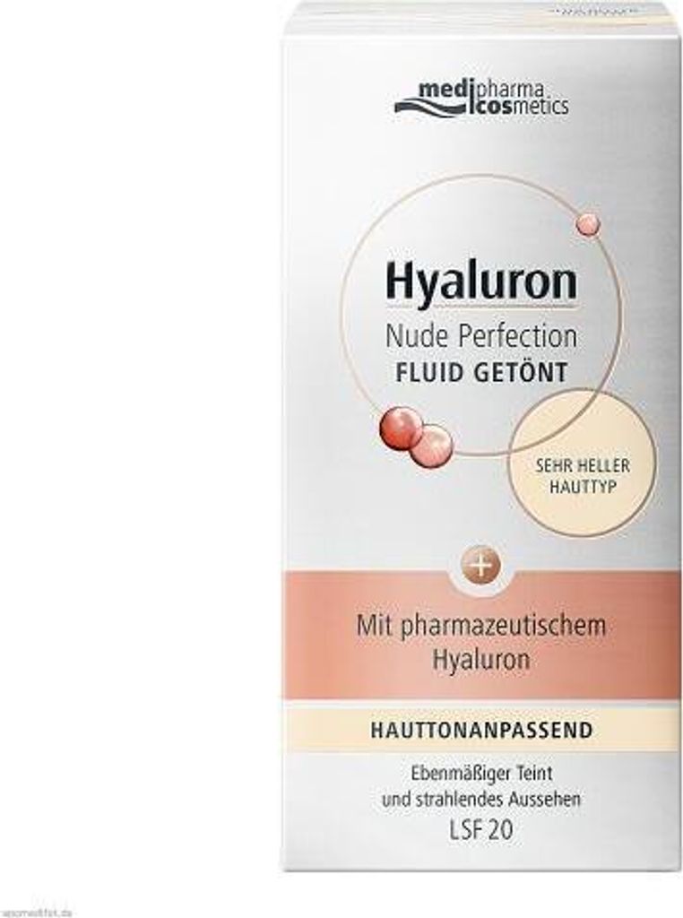 Hyaluron Nude Perfect.Fluid getönt s.hel HT Lsf 20 50 ml