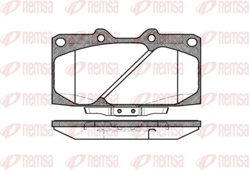 Plaquettes de frein REMSA 0599.04 Haute Performance OE 4106074F90 Pro