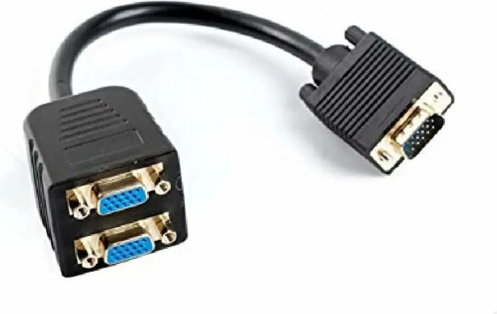 Cavo Sdoppiatore VGA Lanberg AD-0020-BK per Smart Working e Ufficio