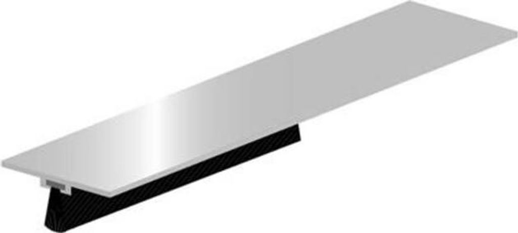 ELLEN Türbodendichtung DBS Unsichtbar schr. Alu silber, H13,5 x L3000