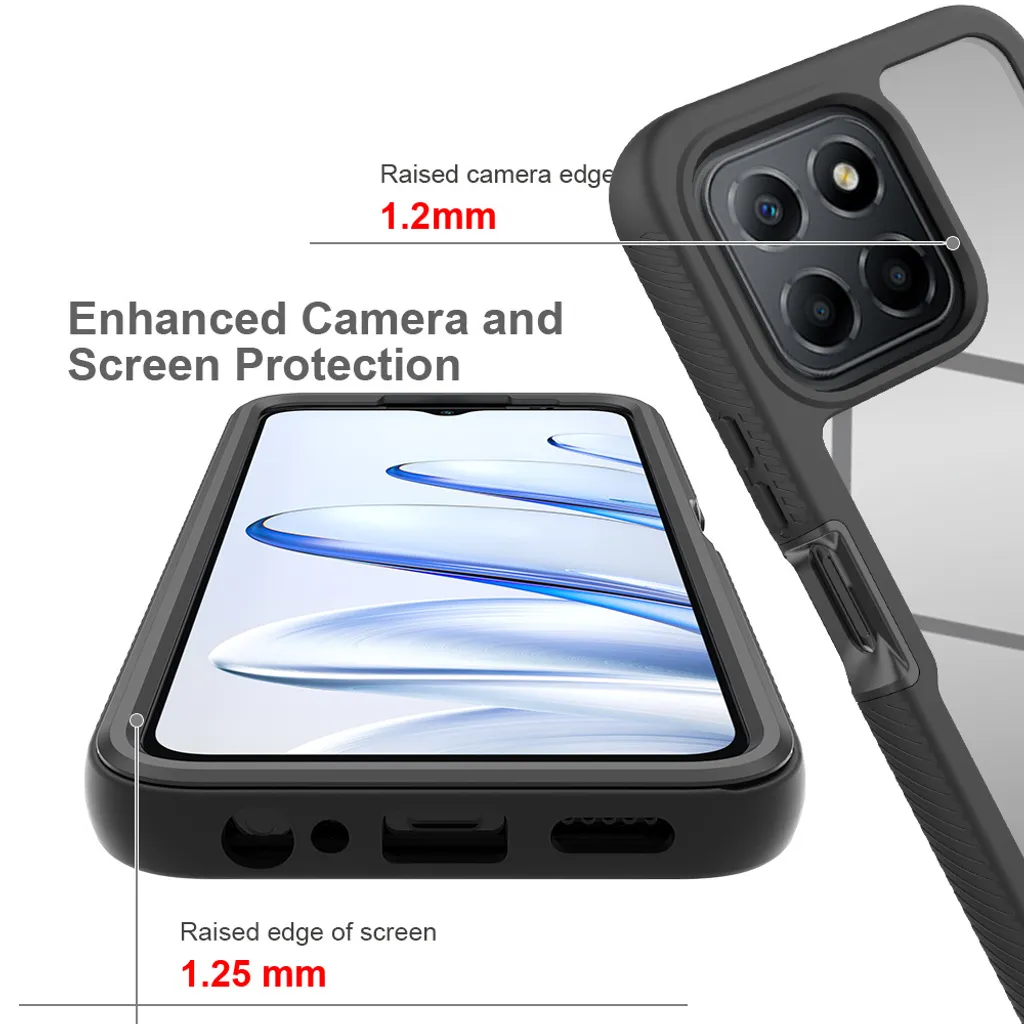 Dedux Cover per Honor X8a, Custodia Trasparente Gradiente