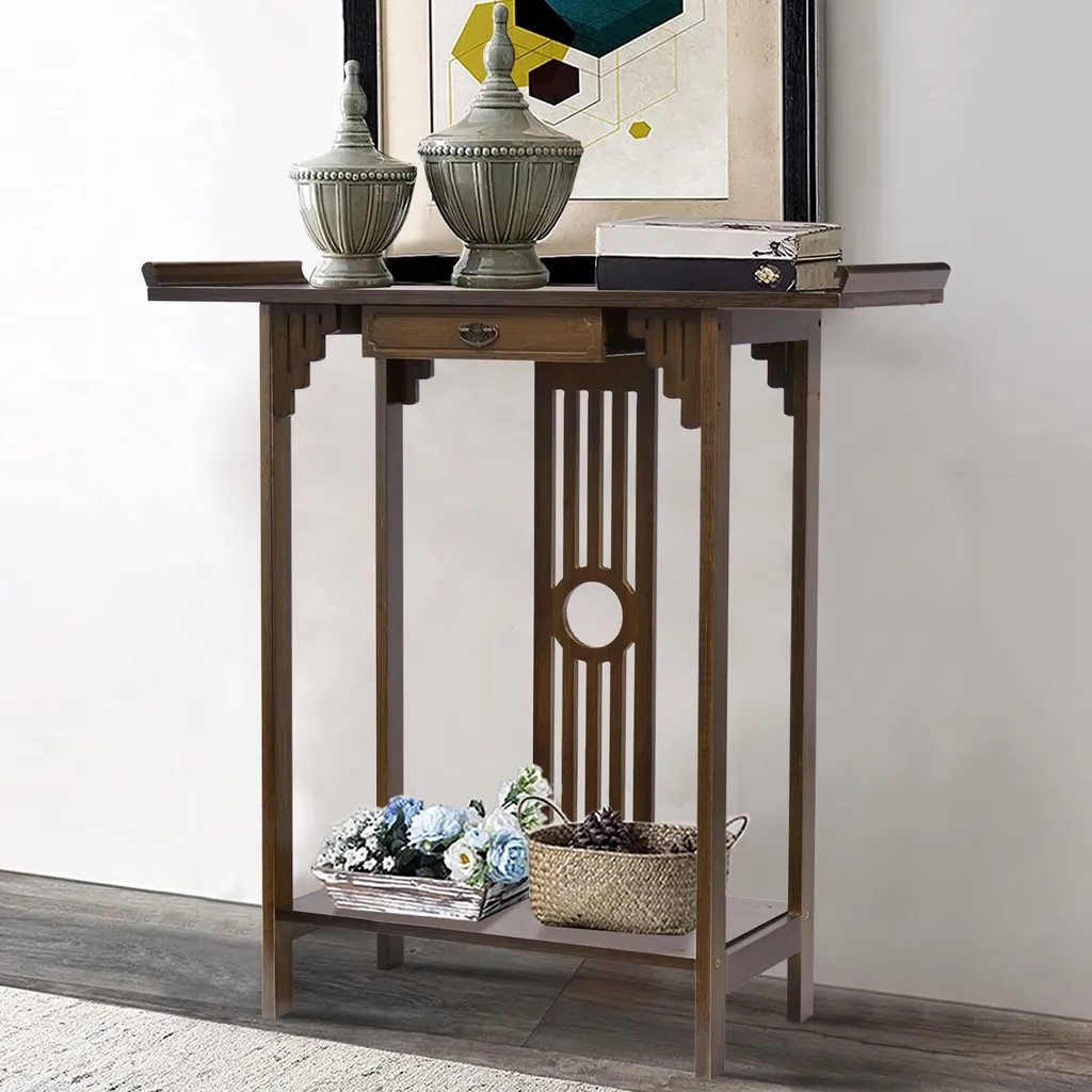 Console de couloir étroite pour optimiser l'espace de votre salon