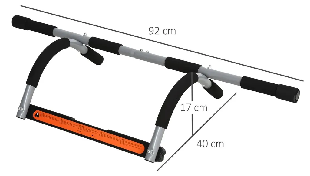 Barre de traction porte pour musculation à domicile sans perçage mur - 9