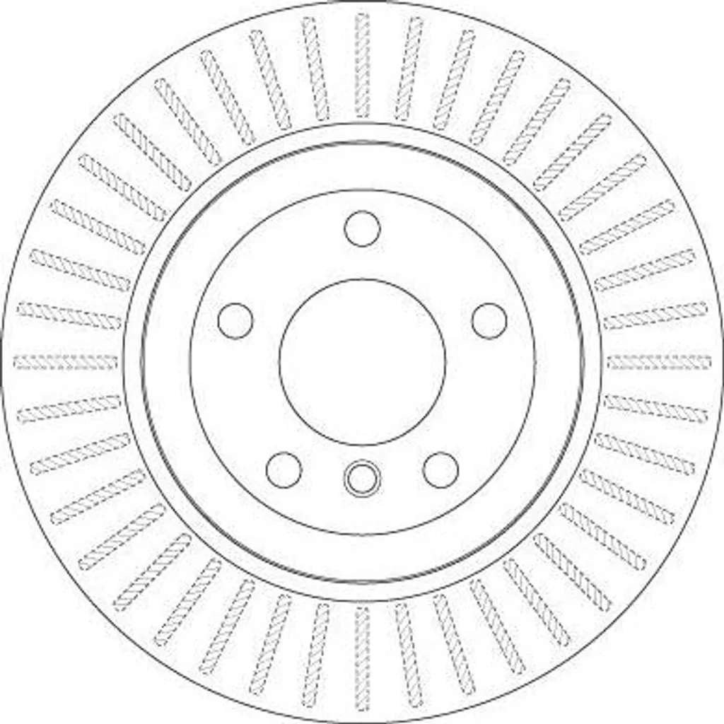 Disque de frein TRW DF6299 OE 6763345 pour BMW Série 5 E60 et E61