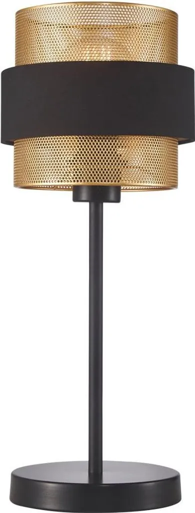 Lampe à poser décorative en métal noir et or pour chambre à coucher
