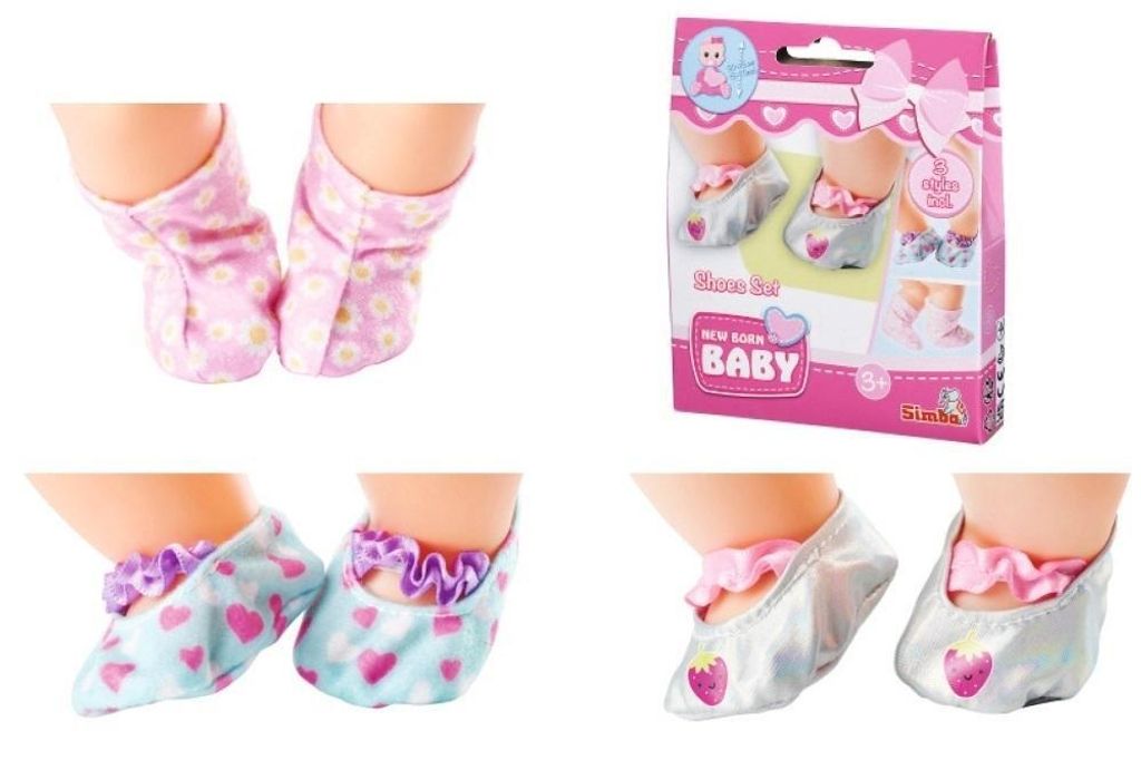 SIMBA New Born Baby set di scarpe, 3 paia, 556-0017 Immagine del prodotto 