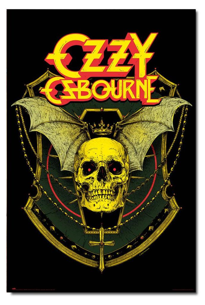 Poster Ozzy Osbourne Teschio 61x91,5 cm Immagine del prodotto 