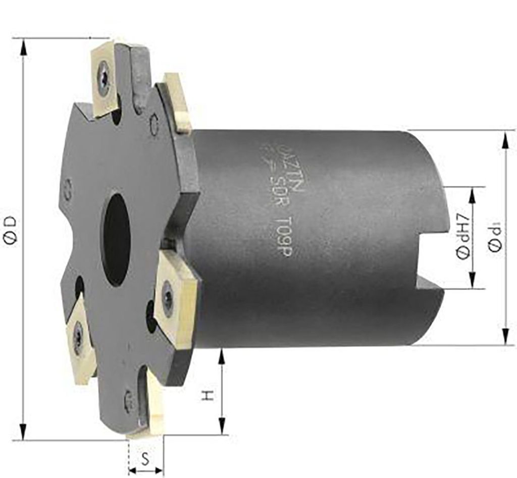 Scheibenfräser m.Bd. D 63 x 6 mm Z 6