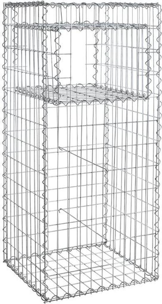 Gabione Gabionen Säule 50x50x120 cm Pfosten eckig Steinkorb Mauer Draht Gitter