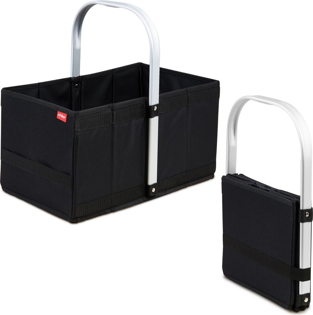 Handle-Box Einkaufs-Korb mit Aluminium Griff Faltbarer Produktbild 1