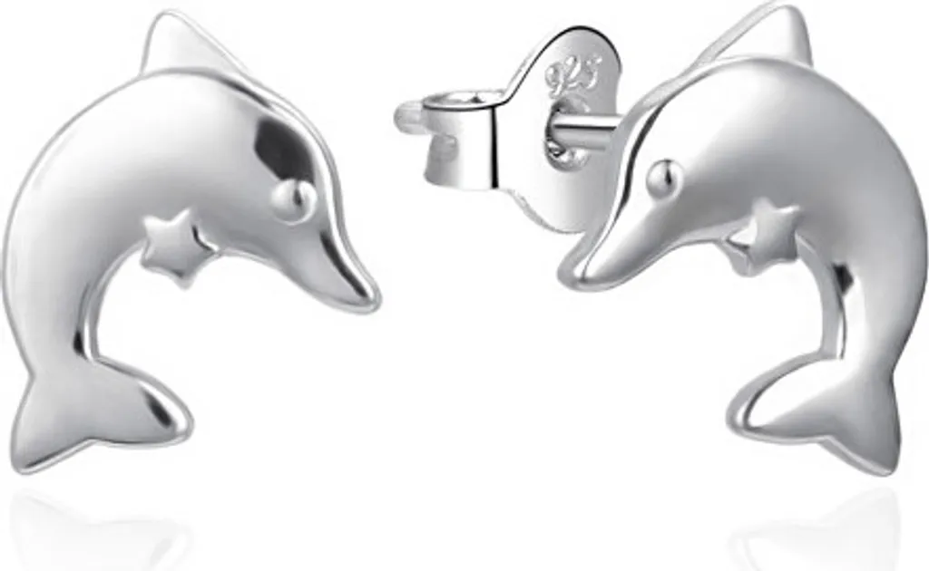 Orecchini Delfino Argento 925 AGT-E099P | Regalo Simbolico Donna