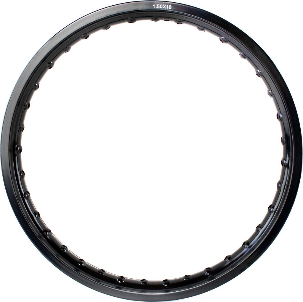 Felge, Felgenring Aluminium 1,50 x 16 Zoll, schwarz glänzend eloxiert für Simson S50, S51, S70, KR51, SR4-1, SR4-2, SR4-3, SR4-4