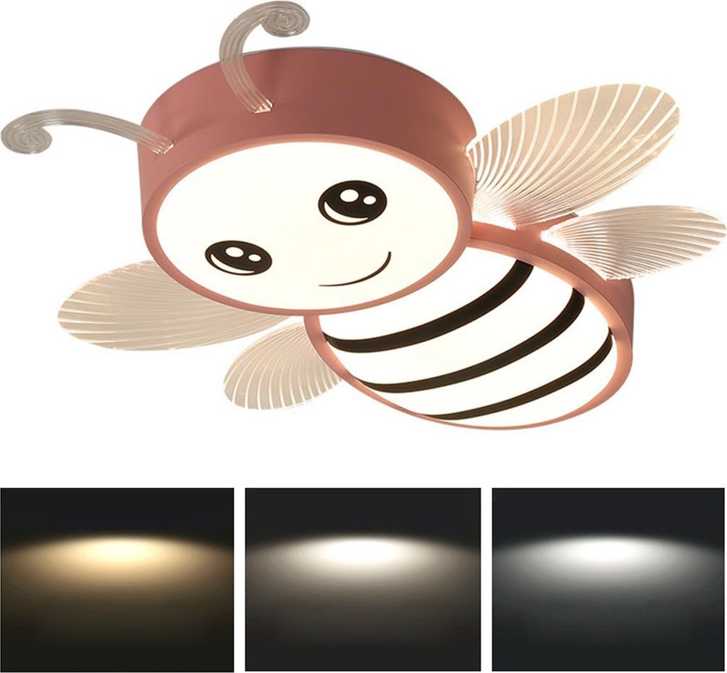 LED Deckenleuchte Kinderzimmer, Bienen-Design, dimmbar mit Produktbild 2